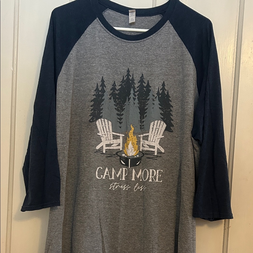 Camp More Graphic Raglan Tee